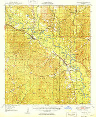 Beaumont Mississippi Historical topographic map, 1:62500 scale, 15 X 15 Minute, Year 1949