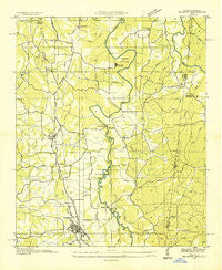 Belmont Mississippi Historical topographic map, 1:24000 scale, 7.5 X 7.5 Minute, Year 1936