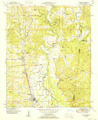 Belmont Mississippi Historical topographic map, 1:24000 scale, 7.5 X 7.5 Minute, Year 1951