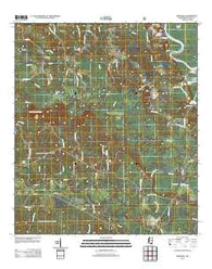 Benndale Mississippi Historical topographic map, 1:24000 scale, 7.5 X 7.5 Minute, Year 2012