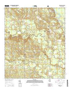 Benndale Mississippi Current topographic map, 1:24000 scale, 7.5 X 7.5 Minute, Year 2015