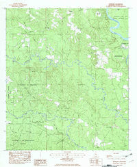 Benndale Mississippi Historical topographic map, 1:24000 scale, 7.5 X 7.5 Minute, Year 1982