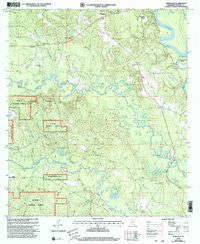 Benndale Mississippi Historical topographic map, 1:24000 scale, 7.5 X 7.5 Minute, Year 2000