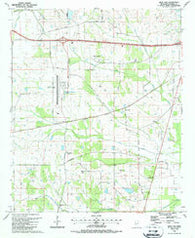 Bent Oak Mississippi Historical topographic map, 1:24000 scale, 7.5 X 7.5 Minute, Year 1987