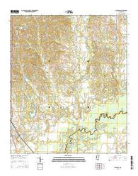 Bentonia Mississippi Current topographic map, 1:24000 scale, 7.5 X 7.5 Minute, Year 2015