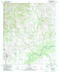 Bentonia Mississippi Historical topographic map, 1:24000 scale, 7.5 X 7.5 Minute, Year 1988