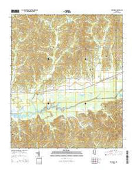 Benwood Mississippi Current topographic map, 1:24000 scale, 7.5 X 7.5 Minute, Year 2015