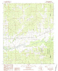 Benwood Mississippi Historical topographic map, 1:24000 scale, 7.5 X 7.5 Minute, Year 1983