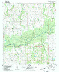 Berryville Mississippi Historical topographic map, 1:24000 scale, 7.5 X 7.5 Minute, Year 1989