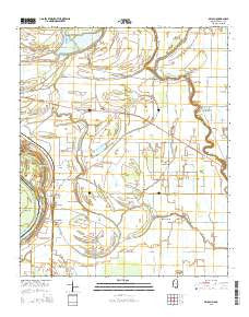 Beulah Mississippi Current topographic map, 1:24000 scale, 7.5 X 7.5 Minute, Year 2015