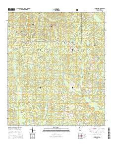 Bewelcome Mississippi Current topographic map, 1:24000 scale, 7.5 X 7.5 Minute, Year 2015