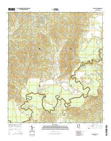 Big Black Mississippi Current topographic map, 1:24000 scale, 7.5 X 7.5 Minute, Year 2015