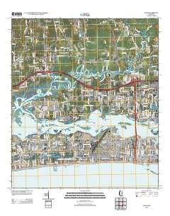 Biloxi Mississippi Historical topographic map, 1:24000 scale, 7.5 X 7.5 Minute, Year 2012