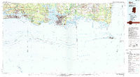 Biloxi Mississippi Historical topographic map, 1:100000 scale, 30 X 60 Minute, Year 1982