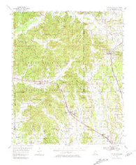 Blue Mountain Mississippi Historical topographic map, 1:62500 scale, 15 X 15 Minute, Year 1955
