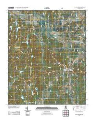 Blue Mountain Mississippi Historical topographic map, 1:24000 scale, 7.5 X 7.5 Minute, Year 2012