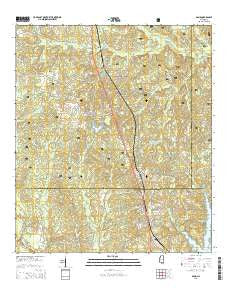 Bond Mississippi Current topographic map, 1:24000 scale, 7.5 X 7.5 Minute, Year 2015