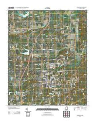 Booneville Mississippi Historical topographic map, 1:24000 scale, 7.5 X 7.5 Minute, Year 2012