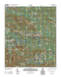 Bradley Mississippi Historical topographic map, 1:24000 scale, 7.5 X 7.5 Minute, Year 2012
