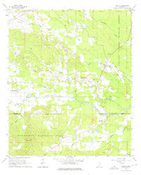 Bradley Mississippi Historical topographic map, 1:24000 scale, 7.5 X 7.5 Minute, Year 1965