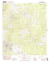 Brandon Mississippi Historical topographic map, 1:24000 scale, 7.5 X 7.5 Minute, Year 1982