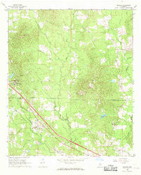 Braxton Mississippi Historical topographic map, 1:24000 scale, 7.5 X 7.5 Minute, Year 1968