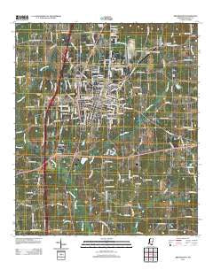 Brookhaven Mississippi Historical topographic map, 1:24000 scale, 7.5 X 7.5 Minute, Year 2012