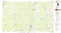Brookhaven Mississippi Historical topographic map, 1:100000 scale, 30 X 60 Minute, Year 1984