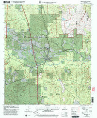 Brooklyn Mississippi Historical topographic map, 1:24000 scale, 7.5 X 7.5 Minute, Year 2000