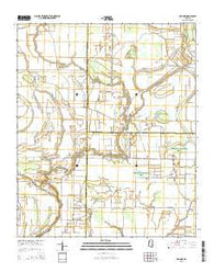 Brooks Mississippi Current topographic map, 1:24000 scale, 7.5 X 7.5 Minute, Year 2015