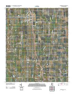 Brooksville Mississippi Historical topographic map, 1:24000 scale, 7.5 X 7.5 Minute, Year 2012