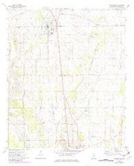Brooksville Mississippi Historical topographic map, 1:24000 scale, 7.5 X 7.5 Minute, Year 1973