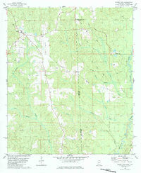Brown Town Mississippi Historical topographic map, 1:24000 scale, 7.5 X 7.5 Minute, Year 1982
