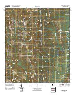 Brown Town Mississippi Historical topographic map, 1:24000 scale, 7.5 X 7.5 Minute, Year 2012