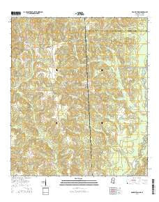 Brown Town Mississippi Current topographic map, 1:24000 scale, 7.5 X 7.5 Minute, Year 2015