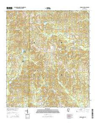 Browns Lake Mississippi Current topographic map, 1:24000 scale, 7.5 X 7.5 Minute, Year 2015