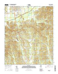 Bruce Mississippi Current topographic map, 1:24000 scale, 7.5 X 7.5 Minute, Year 2015