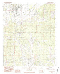 Bruce Mississippi Historical topographic map, 1:24000 scale, 7.5 X 7.5 Minute, Year 1983