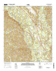 Buckatunna Mississippi Current topographic map, 1:24000 scale, 7.5 X 7.5 Minute, Year 2015