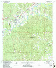 Bude Mississippi Historical topographic map, 1:24000 scale, 7.5 X 7.5 Minute, Year 1988
