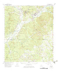 Bude Mississippi Historical topographic map, 1:62500 scale, 15 X 15 Minute, Year 1962