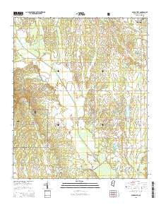 Buena Vista Mississippi Current topographic map, 1:24000 scale, 7.5 X 7.5 Minute, Year 2015