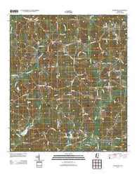 Bunker Hill Mississippi Historical topographic map, 1:24000 scale, 7.5 X 7.5 Minute, Year 2012