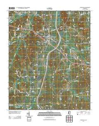 Burnsville Mississippi Historical topographic map, 1:24000 scale, 7.5 X 7.5 Minute, Year 2012