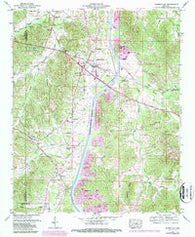 Burnsville Mississippi Historical topographic map, 1:24000 scale, 7.5 X 7.5 Minute, Year 1950