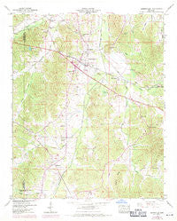 Burnsville Mississippi Historical topographic map, 1:24000 scale, 7.5 X 7.5 Minute, Year 1950