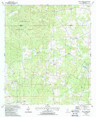 Busy Corner Mississippi Historical topographic map, 1:24000 scale, 7.5 X 7.5 Minute, Year 1988