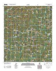 Busy Corner Mississippi Historical topographic map, 1:24000 scale, 7.5 X 7.5 Minute, Year 2012