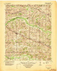 Byhalia Mississippi Historical topographic map, 1:62500 scale, 15 X 15 Minute, Year 1948