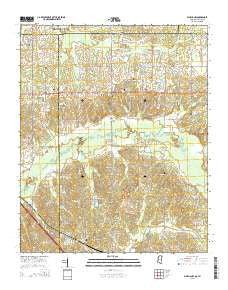Byhalia NW Mississippi Current topographic map, 1:24000 scale, 7.5 X 7.5 Minute, Year 2015